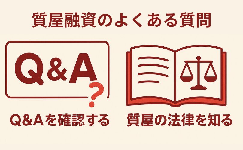 質屋融資のよくある質問 FAQ
