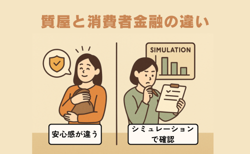 質屋と消費者金融の違い