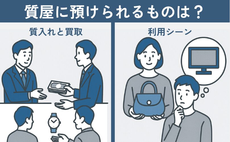 質屋に預けられるもの
